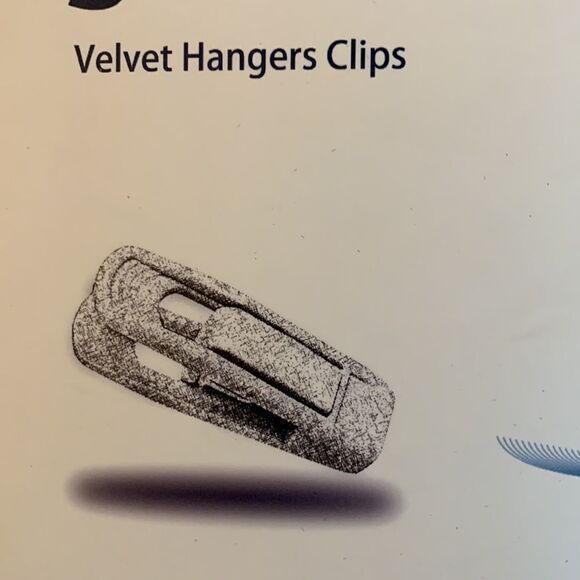 20 piece velvet hanger clips. I have ONE  remaining box - Picture 4 of 7